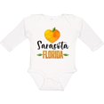 thumbnail image 3 of Inktastic Sarasota Florida Orange in Heart Boys or Girls Long Sleeve Baby Bodysuit, 3 of 5
