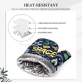 thumbnail image 5 of Kll Colorful Space Oven Gloves And Pot Holders Grill Gloves - Oven Gloves And Pot Holders, Non-Slip Cooking Gloves With Recycled Pads, 5 of 9