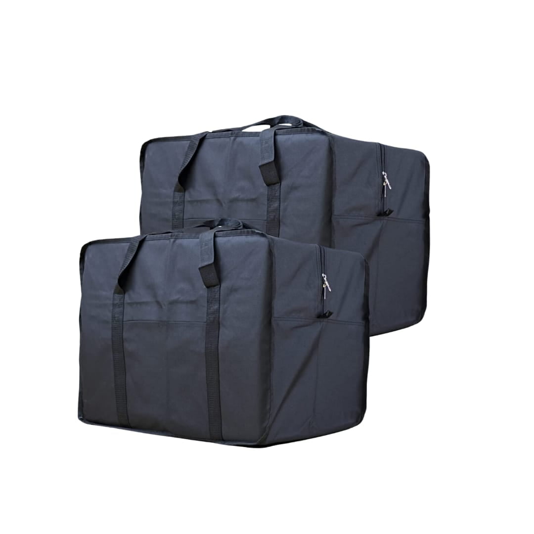 2PC PACK 25" 50LB. CAP SQUARE JUMBO DUFFLE/ CARGO BAG LUGGAGE SUITCASE TOTE