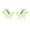 Green, variant on Under $5 Star Sunglasses for Women Five Point Star Shades Colorful Transparent Novelty Party Sun Glasses Festival Rave Club Photo Booth Birthday Eyewear Rimless Frameless