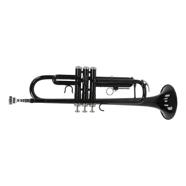 B Flat Trumpets, Replacement Full Tone Resonance Trumpet Set Durable With Storage Bag For Music Learning Purple,Black