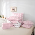 thumbnail image 6 of Erosebridal Cartoon Lightning 7-Piece Twin Bedding Sets,Pink And White Bedding Comforter Set For Girls Kids,Reversible, 6 of 7