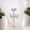 Silver, variant on Candle Holder, 4+1 Tiered Crystal Bead & Iron Flower Stand Candelabra, Electroplated Table Centerpiece for Wedding, Dining Room