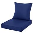 thumbnail image 1 of Cojines para sillas de exterior Comcaver, impermeables, 22 x 22 cm, color azul marino, 1 of 9