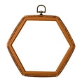 thumbnail image 1 of Tnarru Embroidery Cross Hoop Embroidered Stretch Tool Hexagon Decoration Cross Stitch Hoop Embroidery Frame for Art Craft Needlework 18.5x21cm, 1 of 8