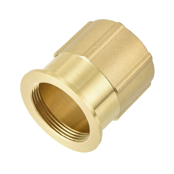 Uxcell 1Pcs Faucet Nut Fastener, 1.21" x 1.71" Faucet Basin Lock Nut, Brass