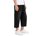 thumbnail image 2 of Eltusu Boys Denim Shorts, Casual Straight Legs Elastic Waist Below the Knee Capris Shorts Black Size 14-15 T, 2 of 6
