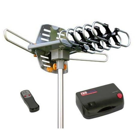 HDTV Outdoor Antenna w/Rotor & Remote (Best Outdoor Tv Antenna Rotor)