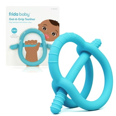 Frida Baby Get a Grip Teether, Multi-Texture Teething Toy for Baby Teething Pain Relief