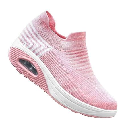 

Sentuca Round Toe Air Cushion Bottom Flying Knit Single Shoes European And Beautiful Women Shoes