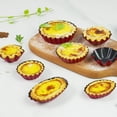 thumbnail image 3 of Inteprter Molde para tarta de huevo de acero al carbono, 10 piezas, borde de flor antiadherente, molde para pasteles de cocina para el hogar, accesorios Herramientas y accesorios para hornear Tipo 6 Inteprter HA084528-06, 3 of 6