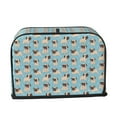 thumbnail image 2 of Balery Funny Cartoon Pugs Pattern Oven Cover Kitchen Bread Machine Protector, 2 Slice Toaster Cover for Home, Anti Dust Fingerprint Coaster Cover, 2 of 7