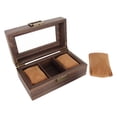 thumbnail image 4 of Caja de reloj Jadeshay con 3 ranuras Madera cuero artificial, 4 of 8