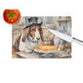 thumbnail image 4 of Basset Hound Fall Kitchen Pumpkins Glass Cutting Board Large 12 in x 15 in, 4 of 5