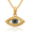Yellow Gold;Black;Blue;Yellow, variant on 14K Solid Yellow Gold Hamsa Hand of Fatima Evil Eye Protection Good Luck Blue Necklace Chain Pendant Charm