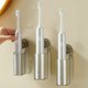 thumbnail image 4 of Toothbrush Rack Double Sized Seamless Wall Mounted Non Perforated Toothbrush Rack Storage Rack Bathroom Dentals Appliance Storage Rack, 4 of 6