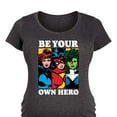 thumbnail image 3 of Marvel - Be Your Own Hero - Maternity Scoop Neck Graphic T-Shirt, 3 of 5