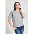 thumbnail image 1 of Blusa tejida de manga corta /Juvenil, 0257 (Gris) gris CH, 1 of 4