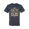thumbnail image 2 of Wild Bobby, Kiss My Country Sass, Pop Culture, Men Graphic Tee, Vintage Heather Navy, 3X-Large, 2 of 4