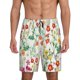 thumbnail image 1 of Balery Spring floral Pantalones cortos de pijama de punto de algodón para hombre con cinturilla y bolsillos-X-Large, 1 of 6