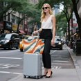 thumbnail image 6 of FORMRS Tote Bag for Women Quilted Large Capacity Travel Work Carry On Shoulder Handbag, Beige Abstract Wavy, 6 of 7