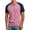 Red, variant on Henley Shirts for Men Summer Casual Crew Neck Raglan Short Sleeve Color Block Tops Dress Shirts