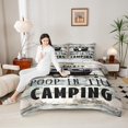 thumbnail image 4 of Manfei Camping Car Full Size Comforter Sets 3-Piece for Kids Children Teens,Adventure Theme Bedding Comforter Set,Rustic Cabin Lightweight Bedding Sets,Breathable Home Decor,Reversible, 4 of 8
