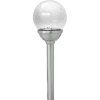 Paradise 4-Pack Solar Path Lights, Crackled Glass / Stainless Steel
