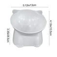 thumbnail image 3 of Ceramic Elevated Cats Bowls, Extra Wide Raised Cats Bowls, Shallow Whisker Friendly Food & Water Dish, Anti Vomit, Microwave & Dishwasher Safe, 3 of 7