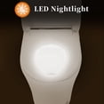 thumbnail image 6 of Smart toilet with Built-in Heated Seat, One Piece Elongated Modern Toilet with Adjustable Temp Heated Seat, Auto Flush, Dual Flush Toilet 1/1.28 GPF, Foot sensor Flush, White Night Light,Knob Contro, 6 of 19