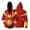 Red, variant on Superhero Costume Jacket Full Zip Sweatshirt Spider Cosplay Hoodie Web Print Streetwear for Parties