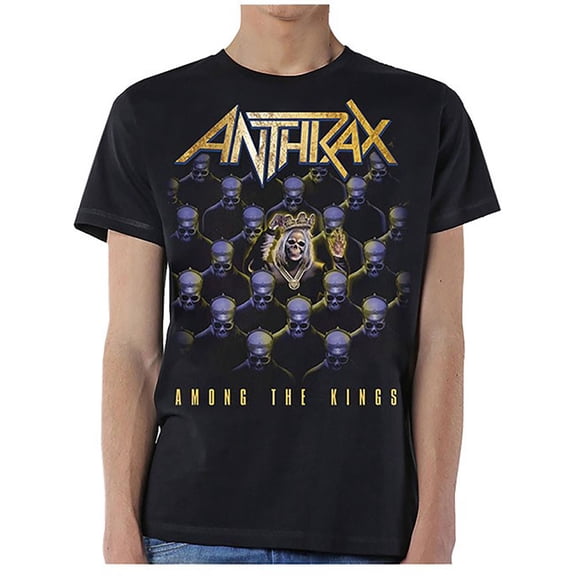 Men's Anthrax Among The Kings Slim Fit T-shirt Small Black