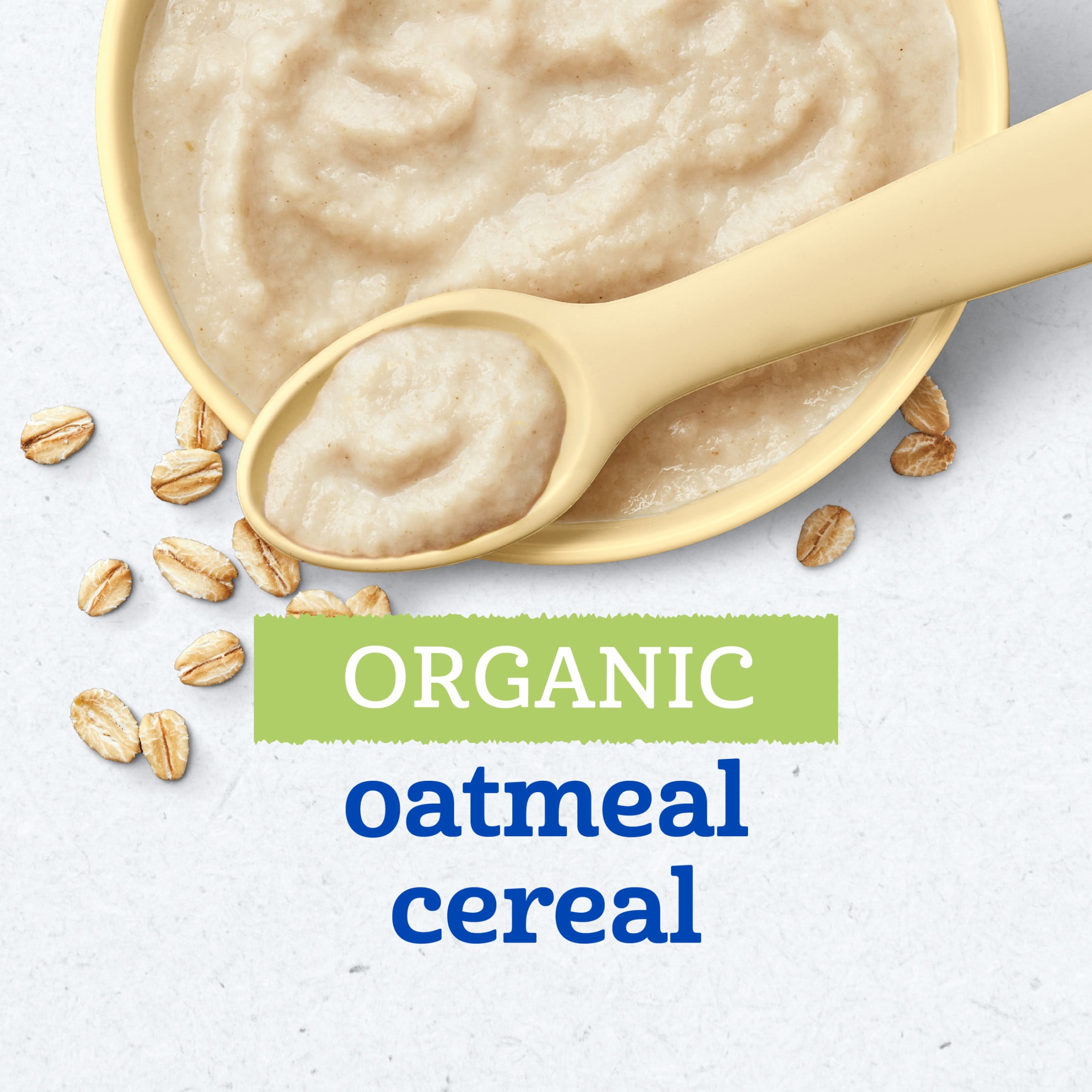 (3 pack) Gerber 2nd Foods Organic for Baby Grain & Grow Baby Cereal, Oatmeal, 8 oz Canister
