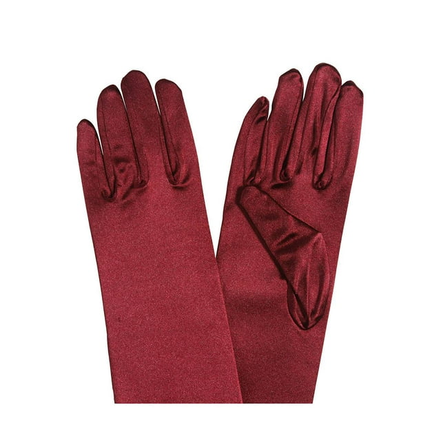 Gravity Threads Gants Satin Opéra au-Dessus du Coude 14,7 Pouces Bourgogne