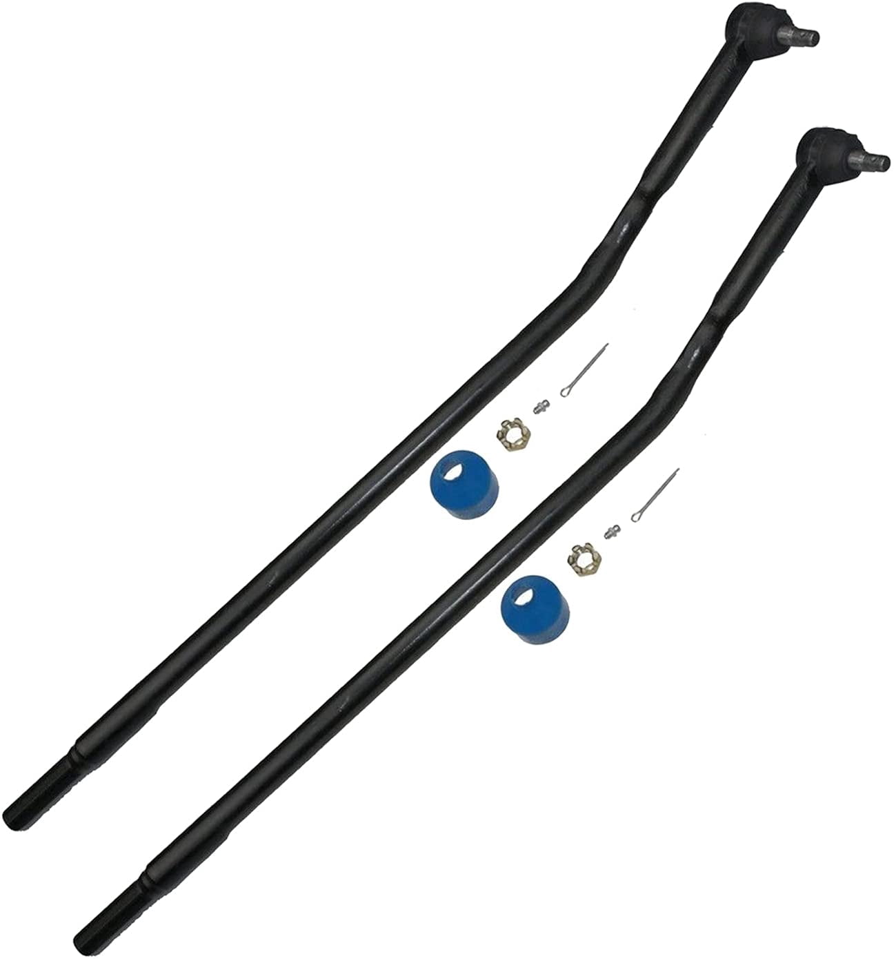 Detroit Axle - Front Upper Lower Ball Joints Inner and Outer Tie Rods Adjustment Sleeves Replacement for 1992-2004 Ford E250 E350 Econoline