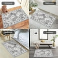 thumbnail image 4 of MJIAexp 2'x3' Moroccan Bedroom Rug Washable Vintage Boho Area Rug Non-Slip Accent Throw Rug Stain Resistant Floor Carpet for Kitchen Entryway Bathroom Living Room Office Boho Gray, 4 of 8