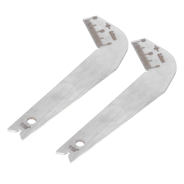Medidores De Brocas De Metal, Calibre De ángulo De Broca De 2 Piezas, Rango De 0-20 Mm, Portátil Para Inspeccionar Y Medir