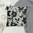 thumbnail image 2 of Shiartex Black Grey Gray Pillow Covers 18x18 Dahlia Modern Geometry Flower Decorative Throw Pillows Outdoor Summer Floral Farmhouse Pillowcases Cushion Case Decor for Home Sofa Couch Bed, 2 of 5