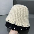 thumbnail image 2 of CoCopeaunts Bucket Hats for Women Fashion Sweet Autumn Winter Warm Fisherman Hat Knit Solid Color Women Outdoor Bucket Caps, 2 of 8