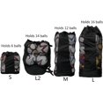 thumbnail image 3 of Yazoeia Sac de Rangement de Football Grande Capacité Réglable Imperméable Sac de Transport de Basketball Volleyball Gym CJC912-178749, 3 of 9