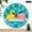 10x10in, variant on Patifu Rubber Duck Soap Bar Bubbles Wall Clock Battery Operated Silent Sweep Movement 10x10in