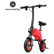 Jetson LX10 Electric Bicycle Ride On, 260 Lb. Weight Limit, Ages 12+, Red, 10 In., Wheel, 250-Watt Motor, Foldable, Head Light, Twist Throttle, Hand Brake, Top Speed: 15.5 MPH and 4 Hour Charge Time