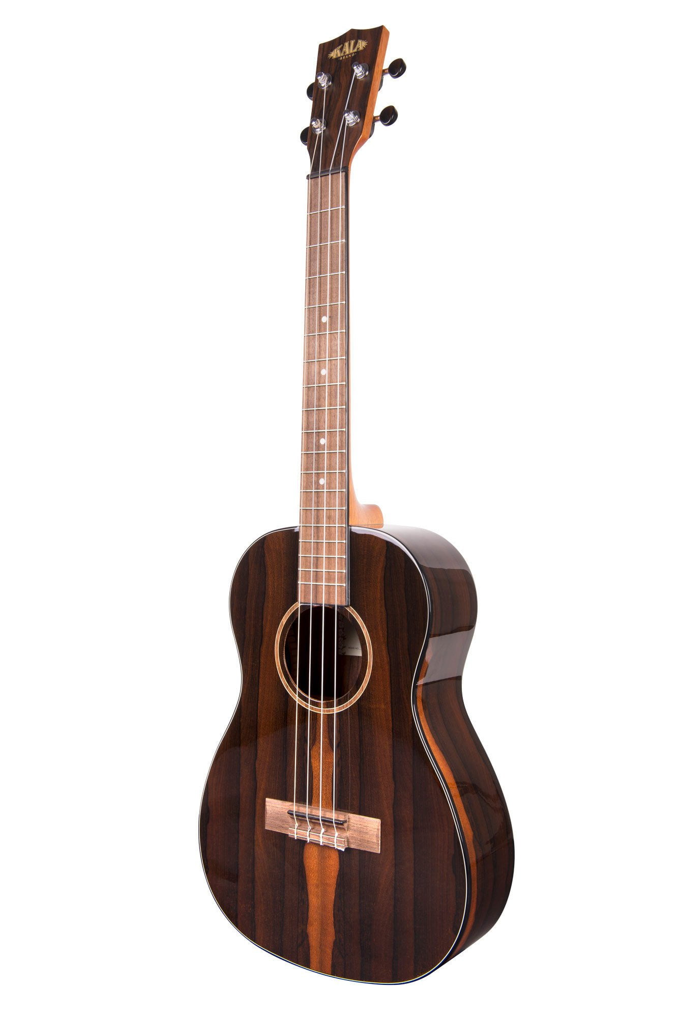 Kala KA-ZCT-B Ziricote Baritone Ukulele Bundle with Hard Case, Tuner, Austin Bazaar Instructional DVD, and Polishing Cloth