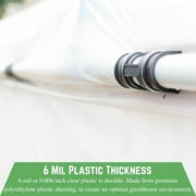 Farm Plastic Supply - Clear Greenhouse Plastic Sheeting - 6 mil - 1 Year UV Resistant Polyethylene Greenhouse Film, Hoop House Green House Cover for Gardening, Farming, Agriculture (12' x 25')