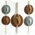 thumbnail image 6 of Deyuer Hat Hanger Space-saving Decorative Handmade Bohemian Wall Hanging Hat Holder with Tassels for Home, 6 of 8