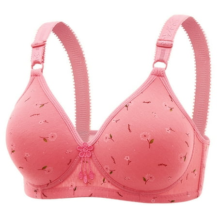 PEASKJP Bras for Women Full Coverage Women s Push Up Bra Deep V Plunge Underwire T-Shirt Bra Multiway (Watermelon Red 42)