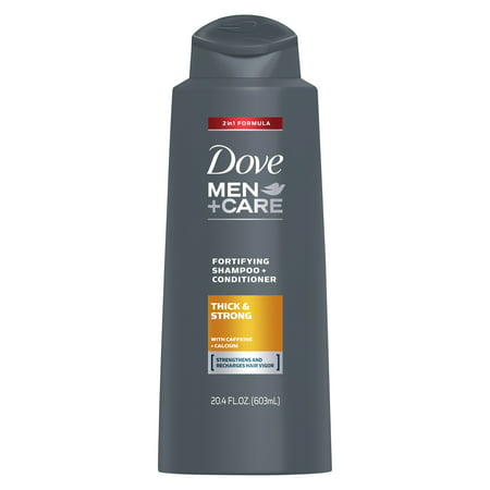 Dove Men+Care 2 in 1 Shampoo + Conditioner Thick + Strong for Fine or Thinning Hair - 20.4 fl oz