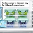 thumbnail image 6 of OXO Tot Glass Baby Blocks Food Storage Containers, 4oz, Opal, 4-Pack, For Infants Ages 0-12 Months, 6 of 9