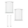 Dreambaby® White Chelsea Tall 28"-35", 2 Baby Gates & Extensions