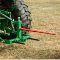 thumbnail image 2 of Titan Attachments 3 Point Gooseneck Tractor Trailer Hitch, 43" Hay Bale Spear and Stabilizers, Fits Category 1 Tractors, Green Finish, 2" Receiver Hitch, 2 5/16" Gooseneck Ball, 2 of 10